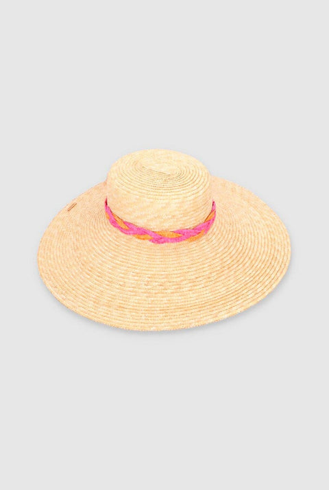 Sombrero Cuchi braid fucsia