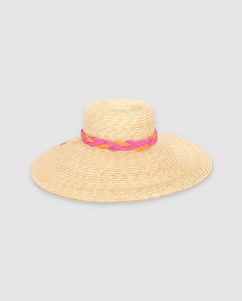 Sombrero Cuchi braid fucsia