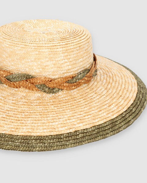 Sombrero Cuchi braid oliva