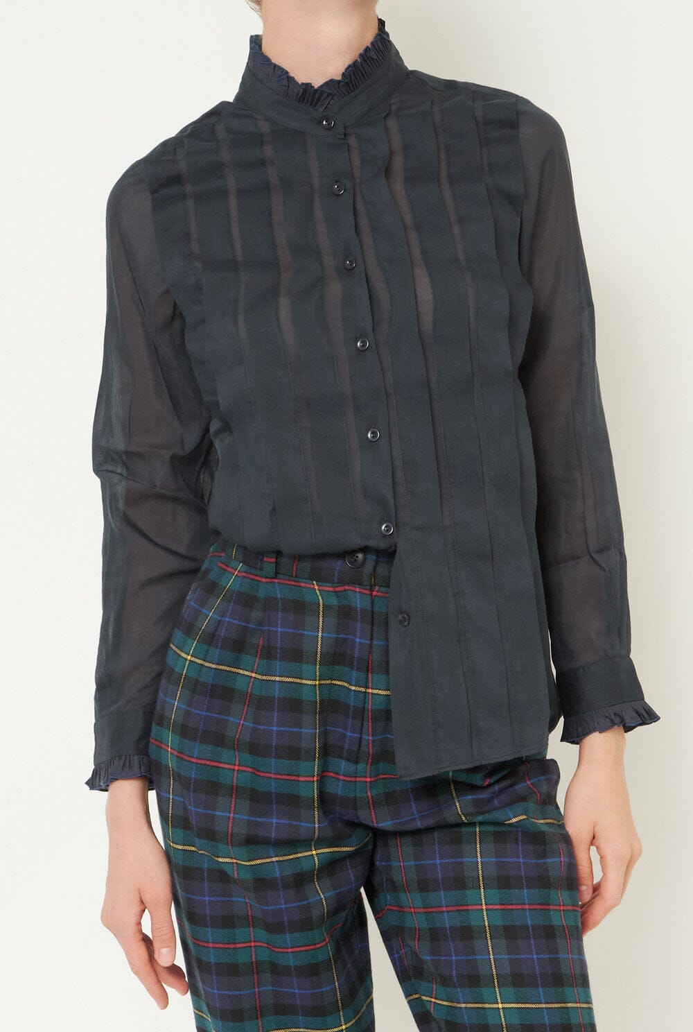 Sophie Navy Blouse