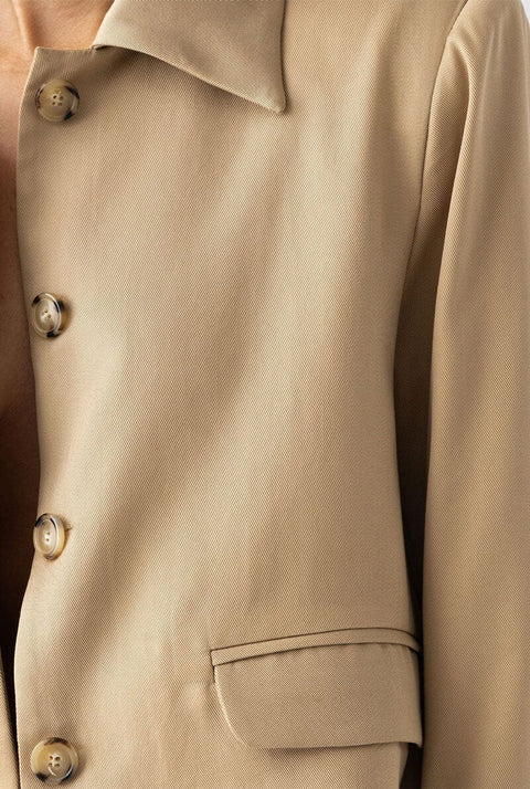 STRUCTURED JACKET: CAMEL
