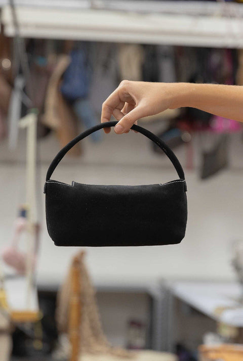 SUEDE BAG MINI: BLACK