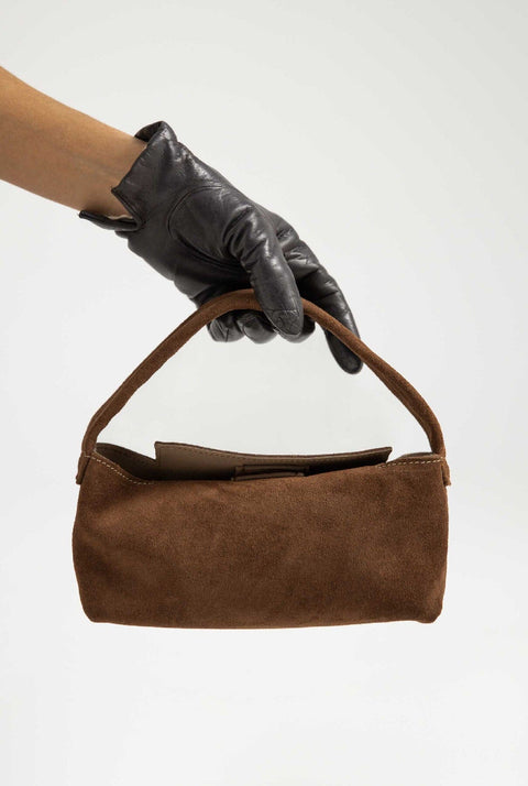 SUEDE BAG MINI: TOFFE