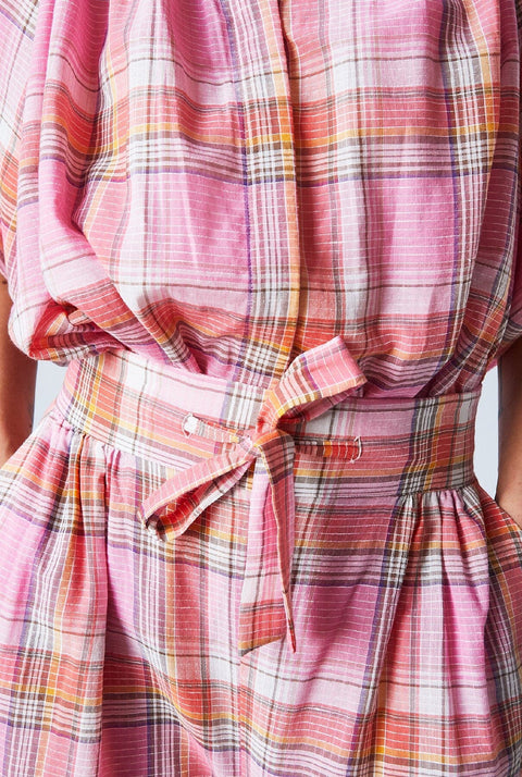 Thalia Pants Pink Checks