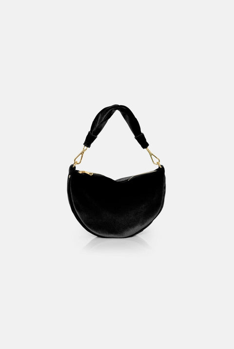 The Baby Gondola bag velvet Black
