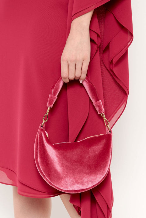 The Baby Gondola bag velvet Pink