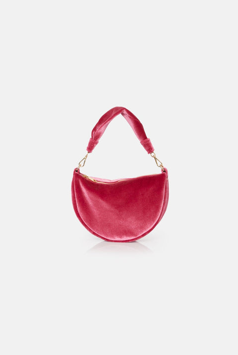 The Baby Gondola bag velvet Pink