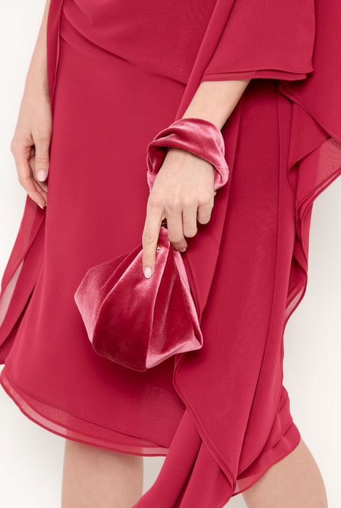 The Baby Gondola bag velvet Pink