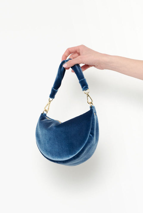 The Baby Gondola bag velvet Sky Blue