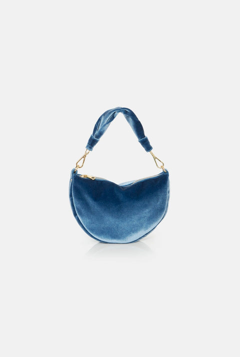 The Baby Gondola bag velvet Sky Blue