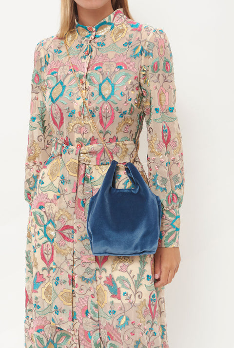 The baby julia bag new velvet celeste