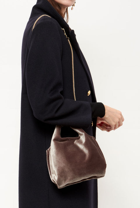 The baby julia bag new velvet topo