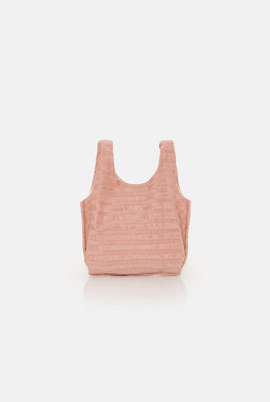 The baby julia bag Raso Plisé nude