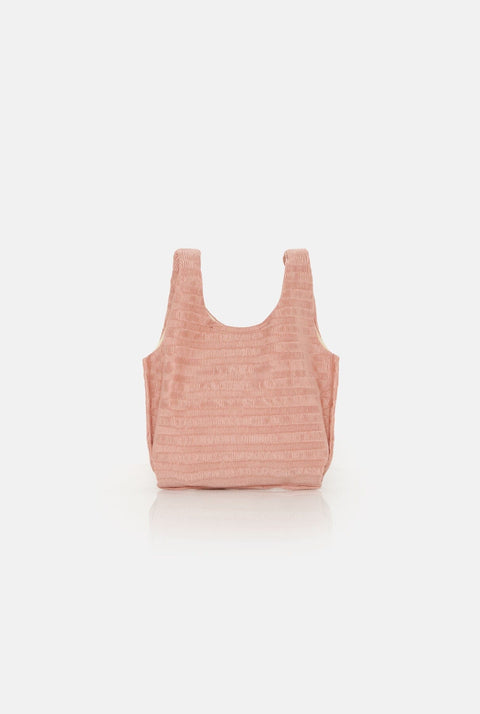 The baby julia bag Raso Plisé nude