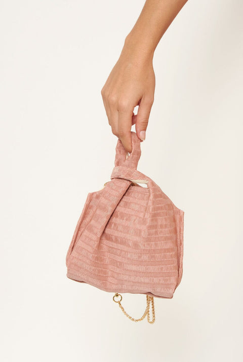 The baby julia bag Raso Plisé nude