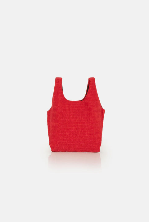 The baby julia bag Raso Plisé red