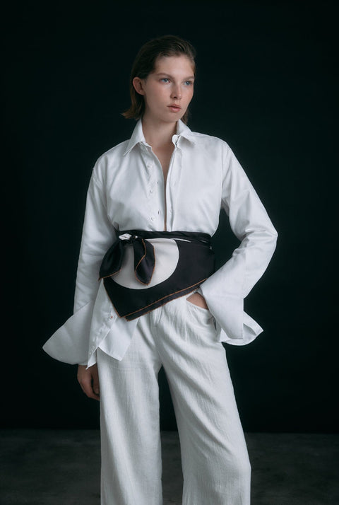 The Candela Scarf wrap / chocolate