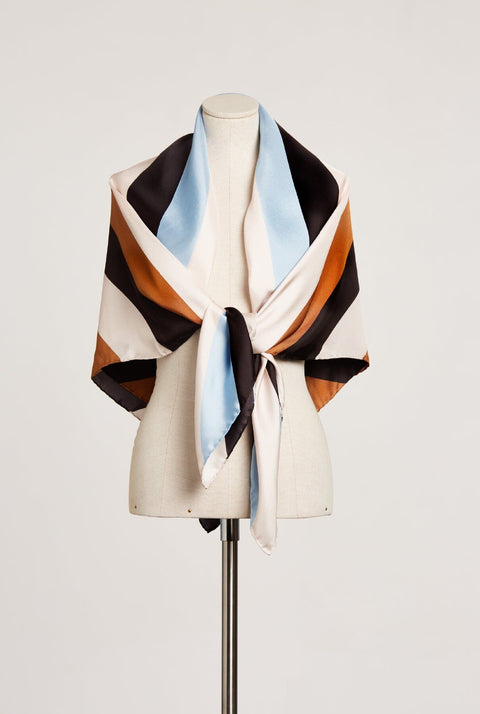 The Diagonal Scarf wrap /  bone