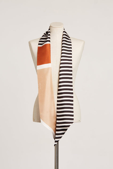 The Med silk scarf / caldera, arena