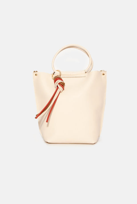The MINI NEREA Bag. Piel vacuno color NATA