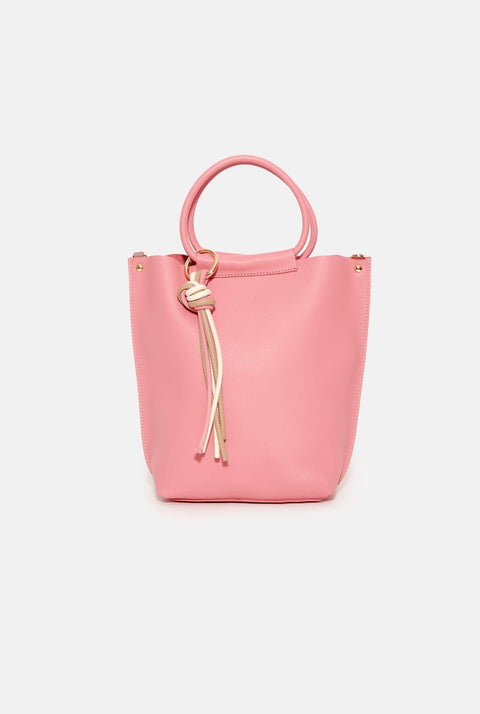The MINI NEREA Bag. Piel vacuno color ROSA