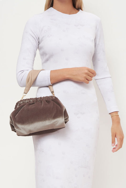 The Zumaia bag new velvet topo