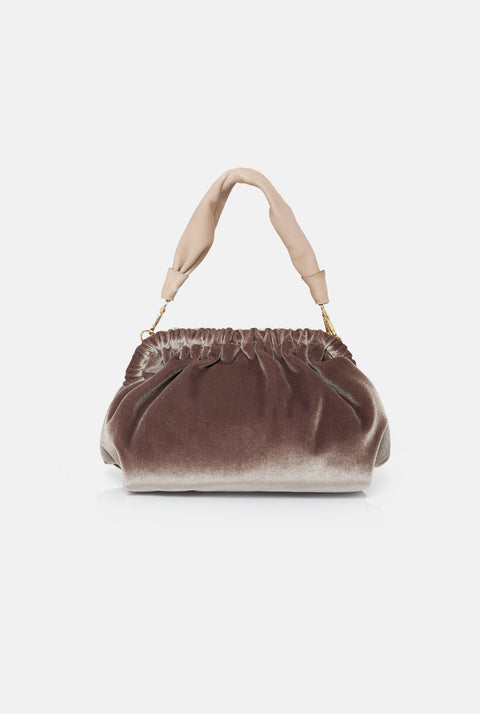 The Zumaia bag new velvet topo