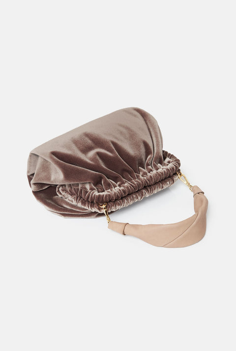 The Zumaia bag new velvet topo