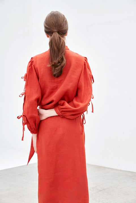 Tiagua Skirt Red t for Es Fascinante