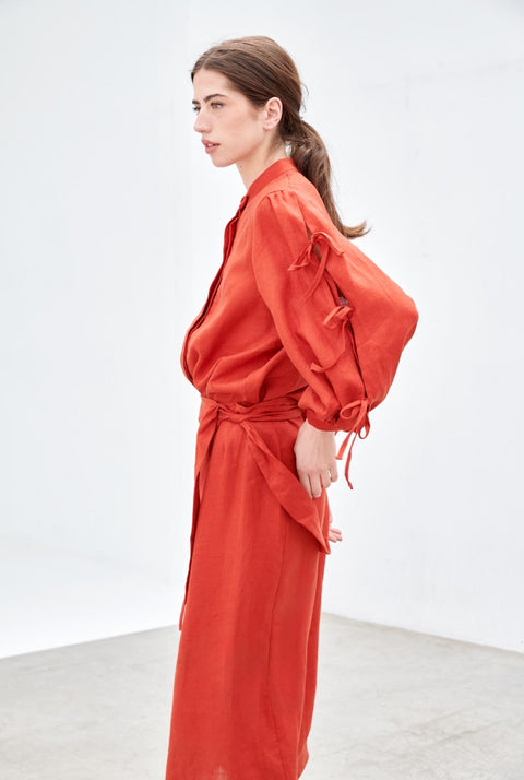 Tiagua Skirt Red t for Es Fascinante