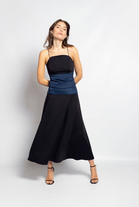 Top Bustier Josefina Marino-Negro