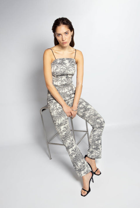 Top Bustier Josefina Toile de Jouy