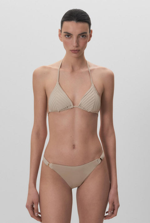 Top de bikini textura triangular