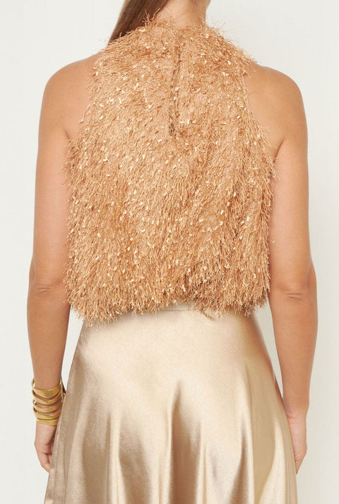 Top Halter Catherine Plumitas Beige