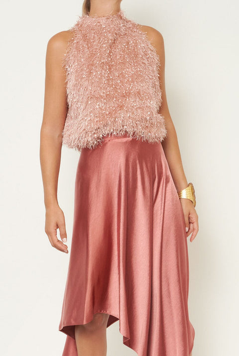 Top Halter Catherine Plumitas Rosa Nude