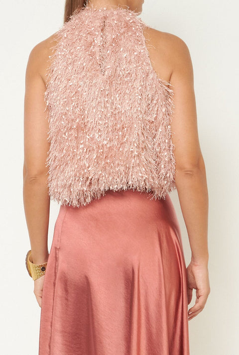 Top Halter Catherine Plumitas Rosa Nude