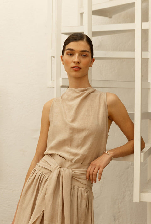 Top Sofía Beige