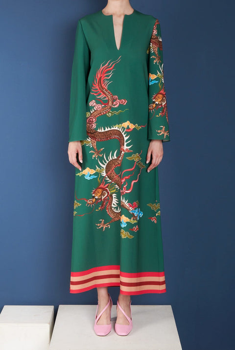 TÚNICA VERDE DRAGONES