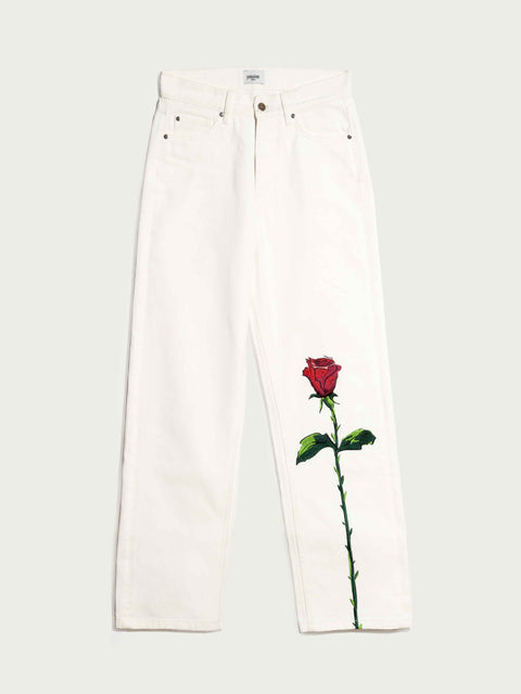 Vaqueros de la rosa Blancos