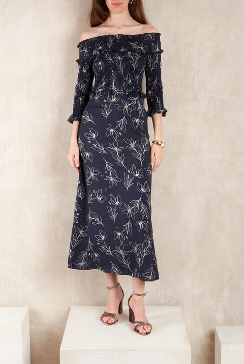 Vestido Bardot Lac