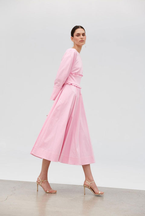 Vestido fajín - rosa