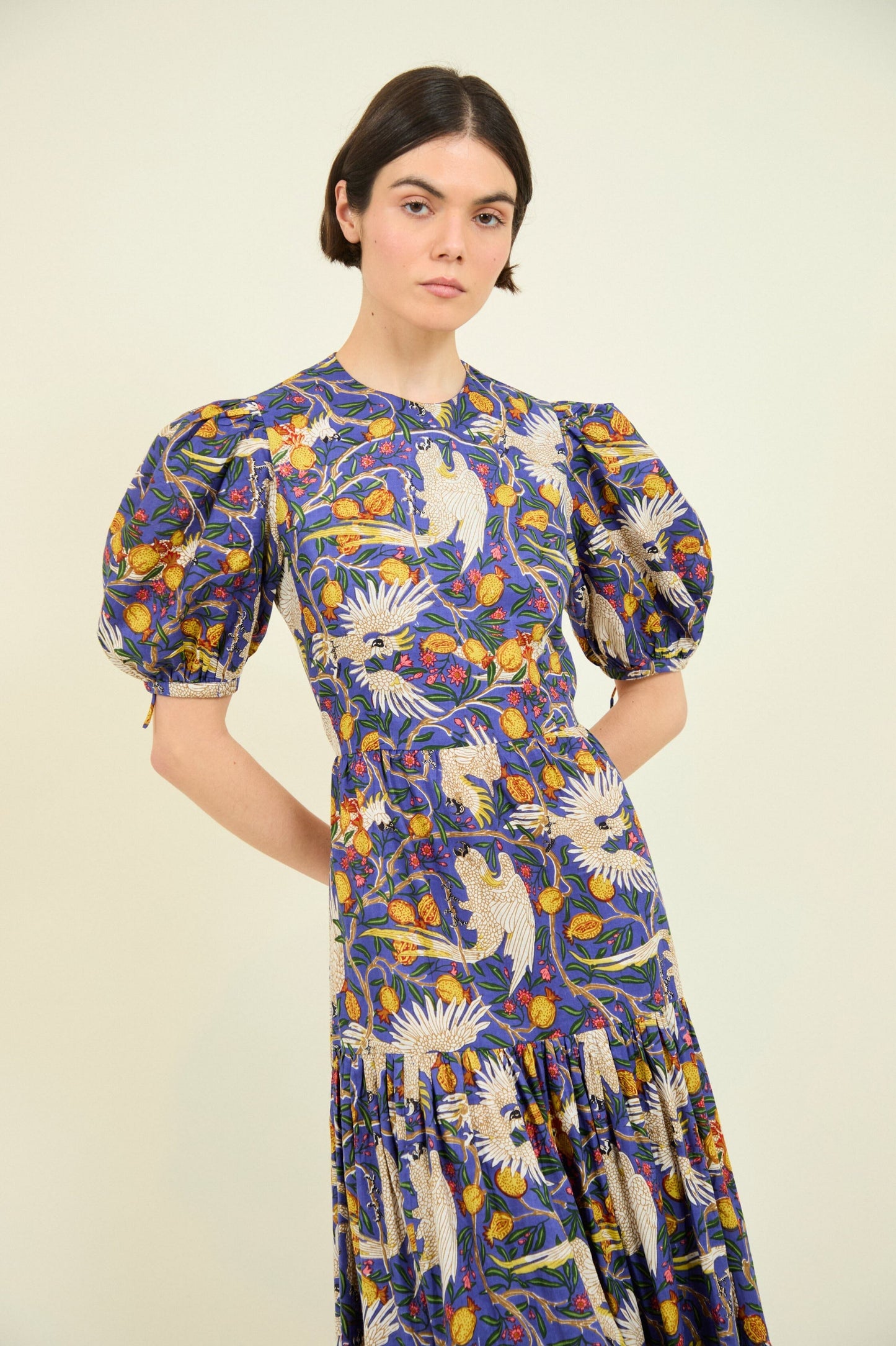 VESTIDO GABRIELLA AZUL LOROS