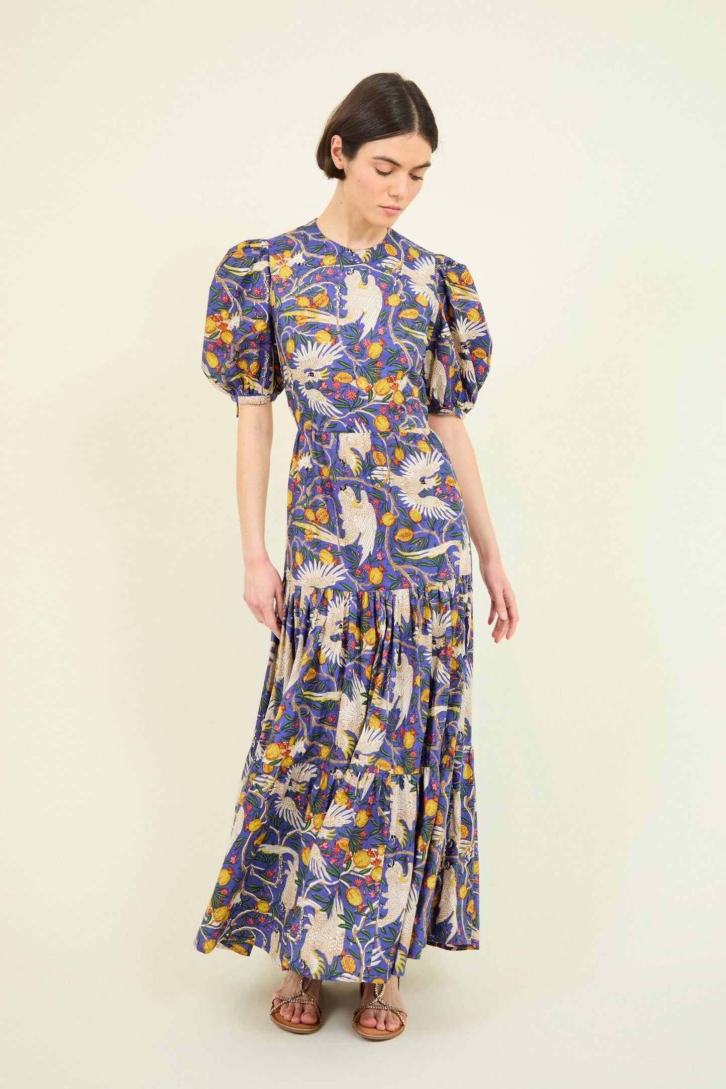 VESTIDO GABRIELLA AZUL LOROS