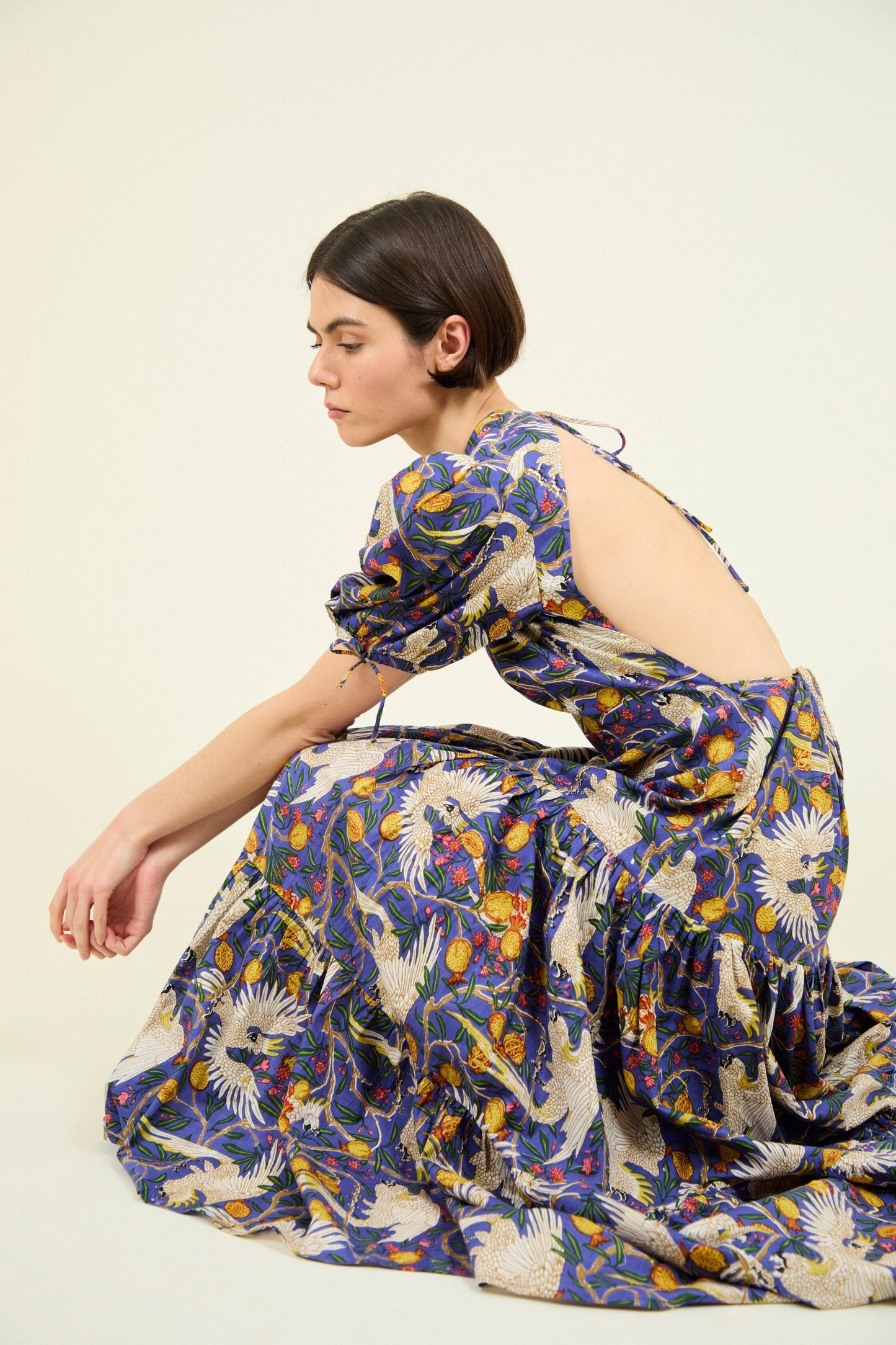 VESTIDO GABRIELLA AZUL LOROS