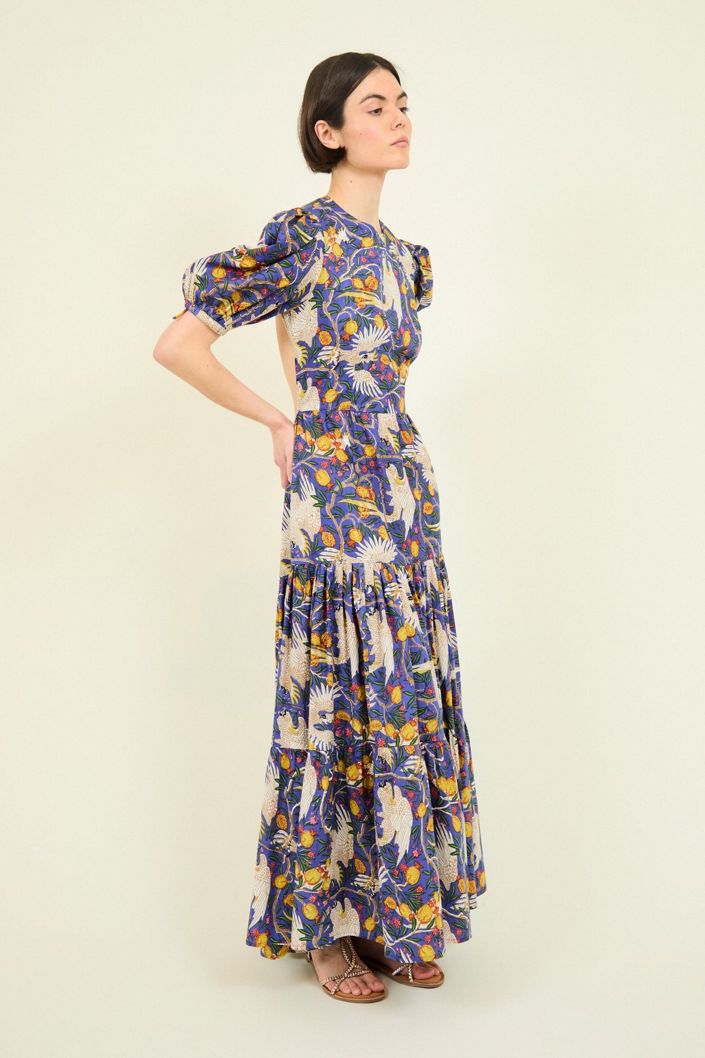 VESTIDO GABRIELLA AZUL LOROS