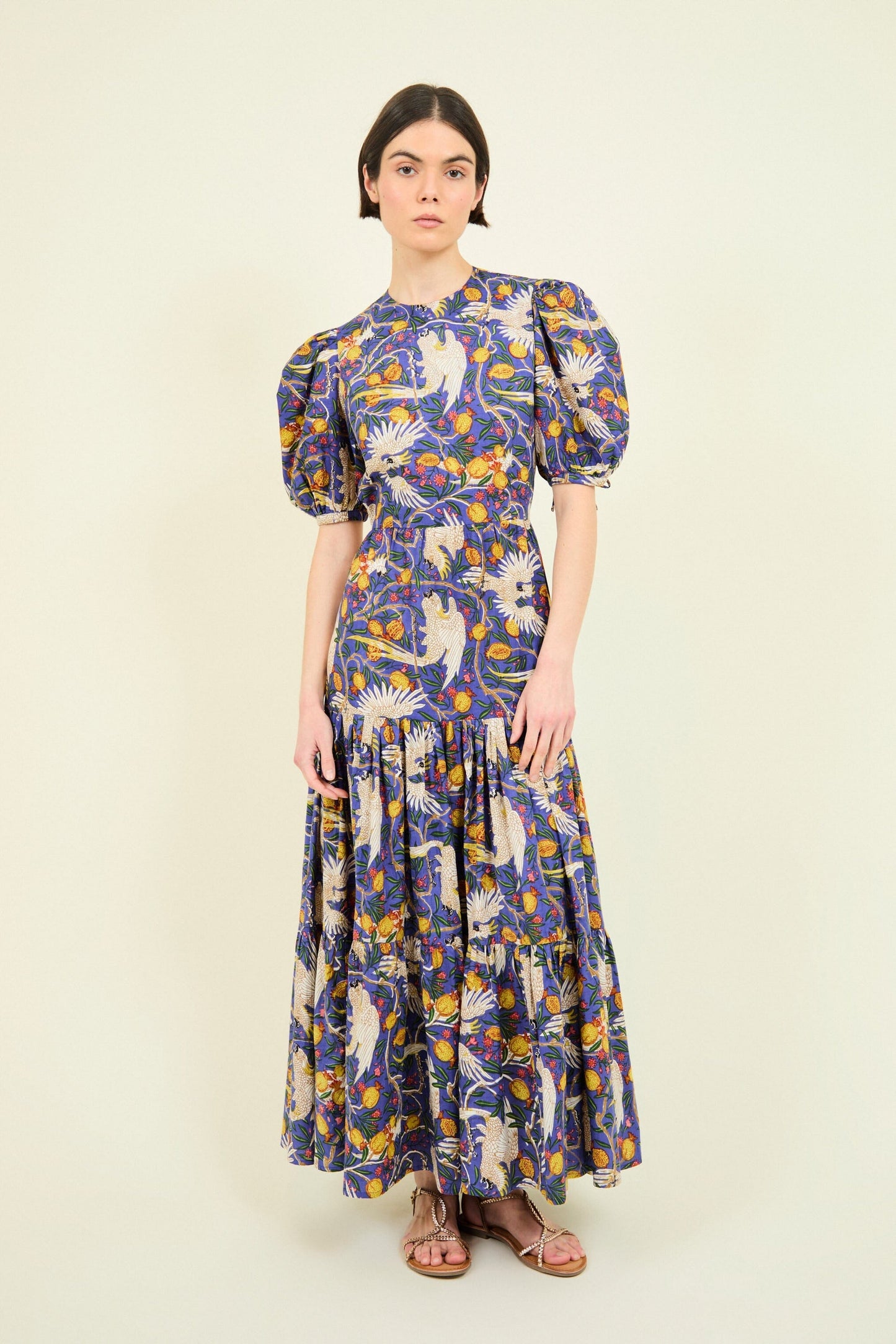 VESTIDO GABRIELLA AZUL LOROS