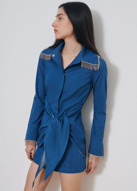 Vestido Knot Denim