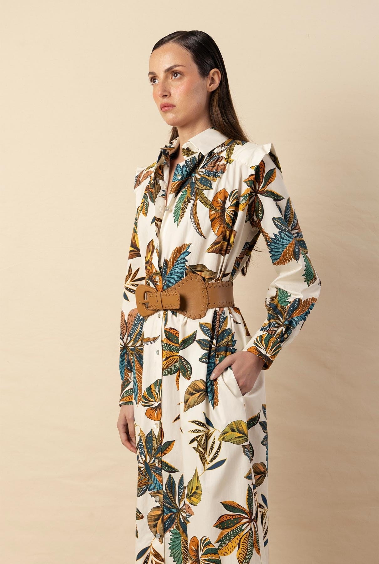 Vestido Marieta largo palmeras