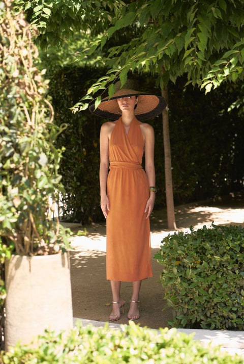 Vestido Vivaldi cuello halter
