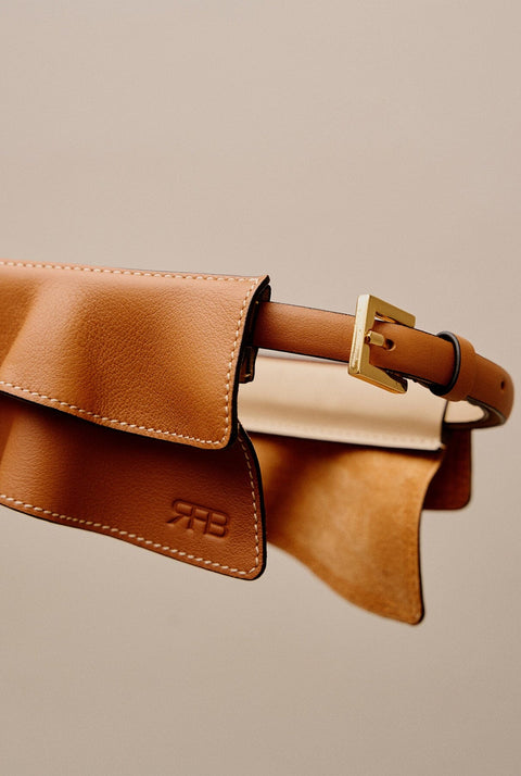 Vuelo Light Caramel Leather Corset Belt